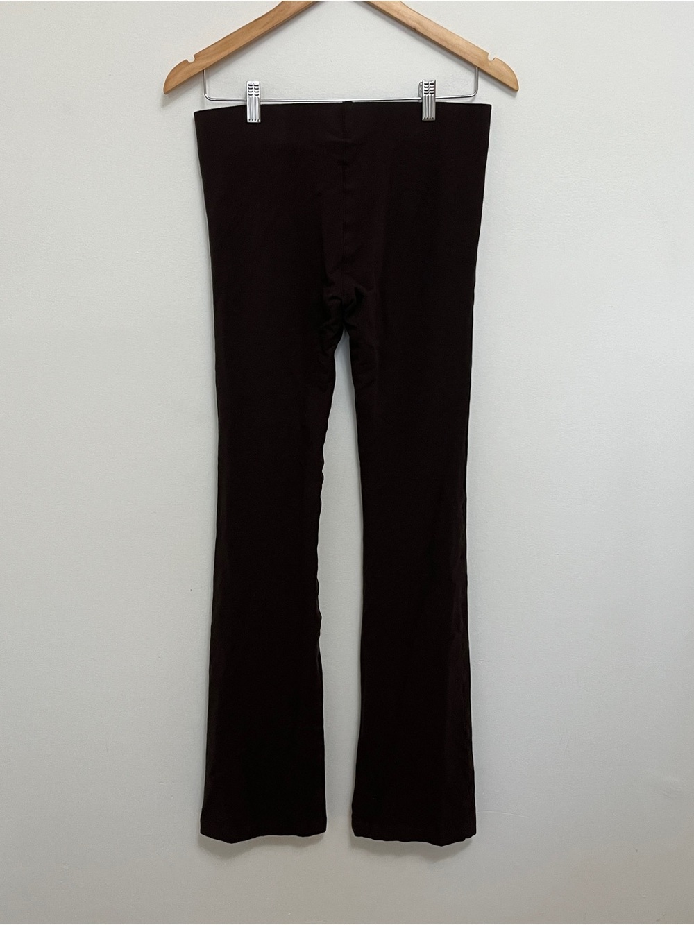 SPRWMN wide leg yoga pant trouser in chocolate brown size large - Picture 5 of 6
